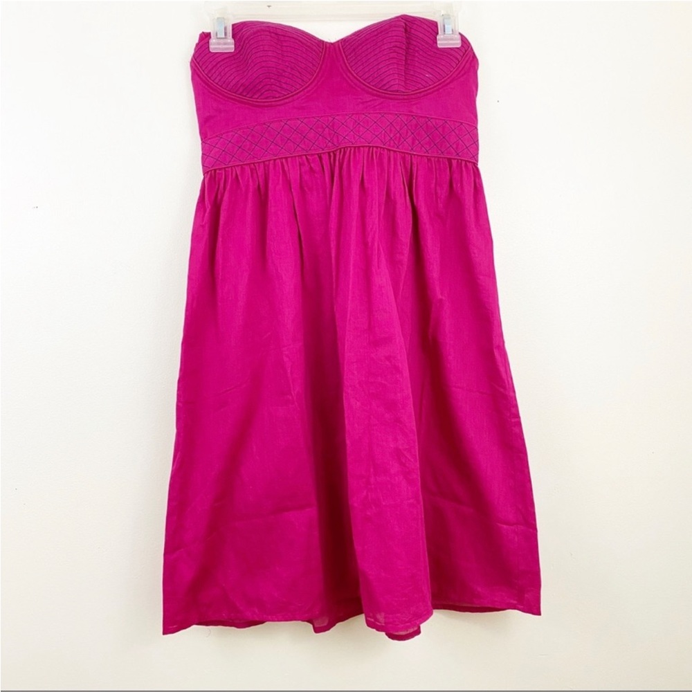 Moda International Fuchsia Bodice Halter Dress Size 4